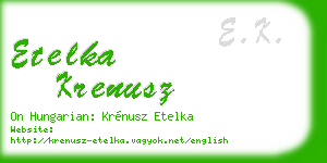 etelka krenusz business card